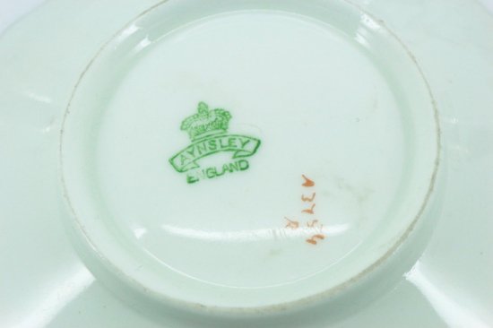 233	エインズレイ　コーヒーカップ6点セット　シルバーホルダー付き　バーミンガム　1926年