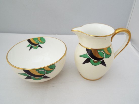 234	エインズレイ　シノワズリ　アールデコ風コーヒーセット