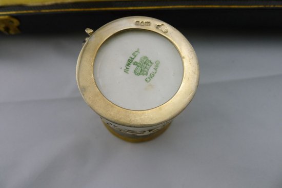 236 英国製　エインズレイ　デミタスコーヒーセット12客　（オリジナルケース入り）