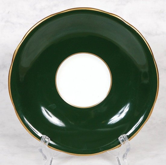 235 エインズレイ　D. Jones ダークグリーン果樹園　プレート＆カップ３点セット