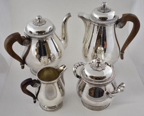 257 クリストフル　Christofle　コーヒーポット＆ティーセット　1940年代