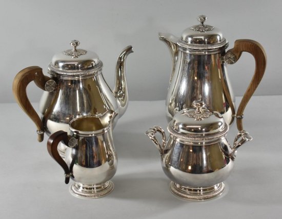 257 クリストフル　Christofle　コーヒーポット＆ティーセット　1940年代