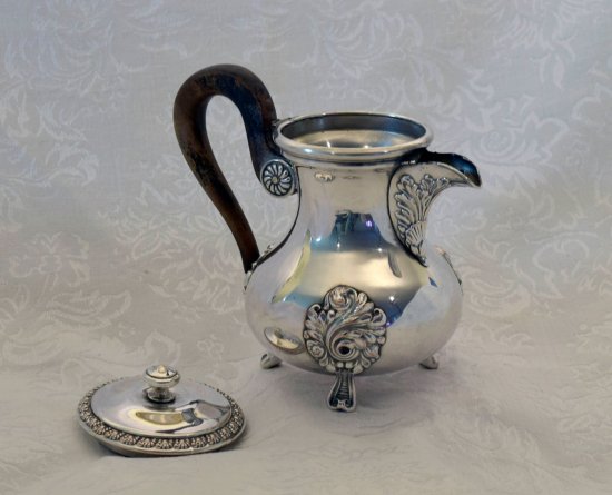 258 クリストフル　Christofle　フレンチコーヒーポット　猫マーク