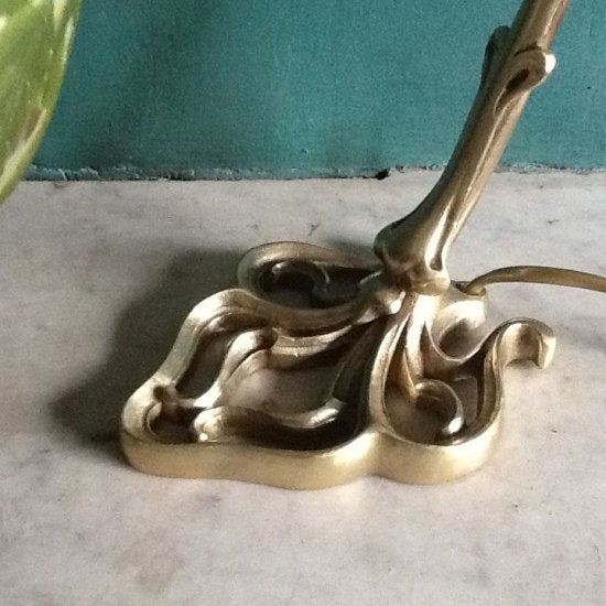 135 エミール・ガレ　アール・ヌーボー　カメオ・ガラス　テーブルランプ　1900～1915年頃