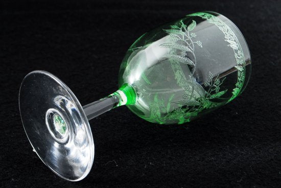 オールドバカラ　ミモザ　クリスタルウラングラス 2客セット