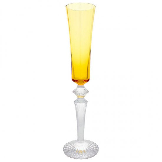 ミルニュイ　シャンパンフルート　カラー：トパーズ　ロングステム