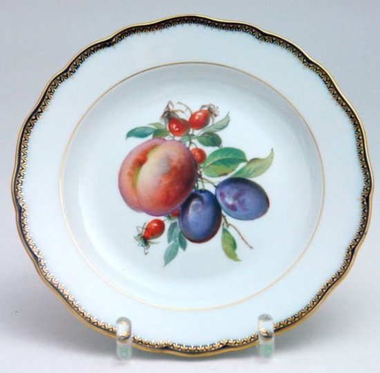 マイセン　Aカンテ　デザート皿　果物柄