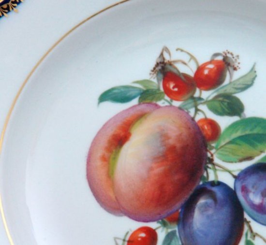マイセン　Aカンテ　デザート皿　果物柄