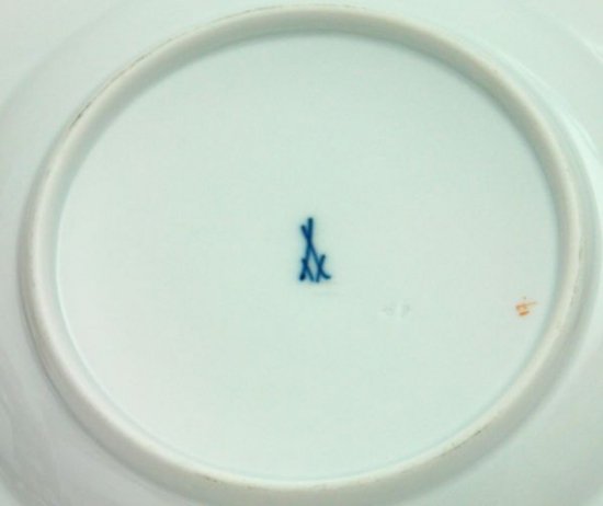 マイセン　Aカンテ　デザート皿　果物柄