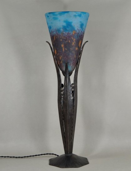 254　ロブジュ（ROBJ）＆シュナイダー兄弟　フレンチ・アールデコ・ランプ　1925-30年