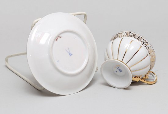 287　マイセン（Meissen）Xフォーム　モカカップ＆ソーサー　1934年頃