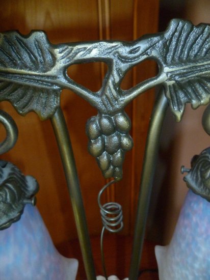 103  ミューラー兄弟　アールヌーボー・アールデコ期の双頭ランプ