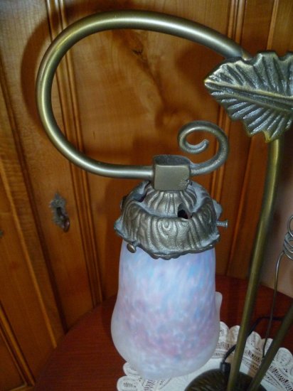 103  ミューラー兄弟　アールヌーボー・アールデコ期の双頭ランプ