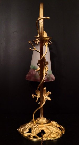 ミューラー兄弟（Muller Freres Luneville）作　アールヌーボー/アールデコ様式のランプ　1900年代初頭