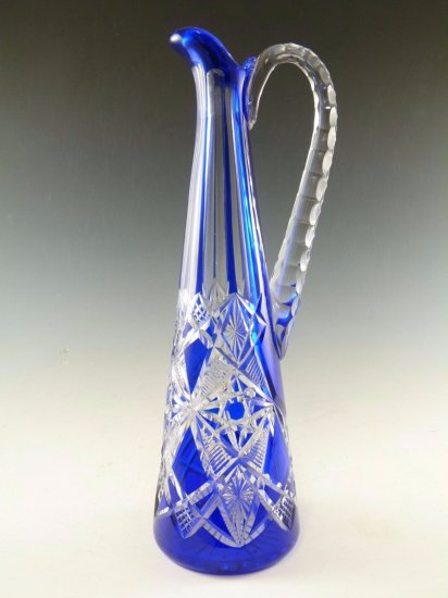 590　バカラ（Baccarat）クリスタル　カットガラスのクラレット（ワイン用）ジャグ　ツァー（TSAR）