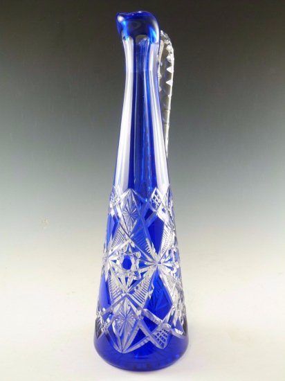 590　バカラ（Baccarat）クリスタル　カットガラスのクラレット（ワイン用）ジャグ　ツァー（TSAR）