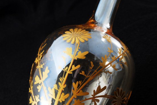 596 バカラ(baccarat) 金彩 花紋図 デカンタ