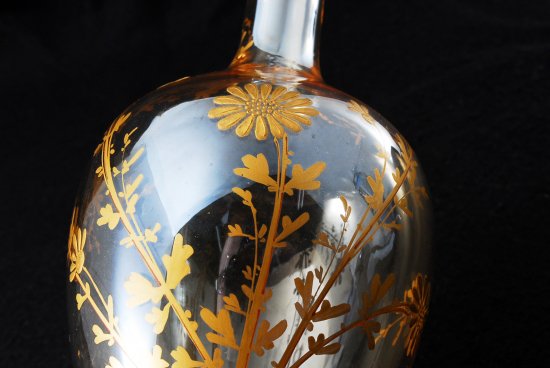 596 バカラ(baccarat) 金彩 花紋図 デカンタ
