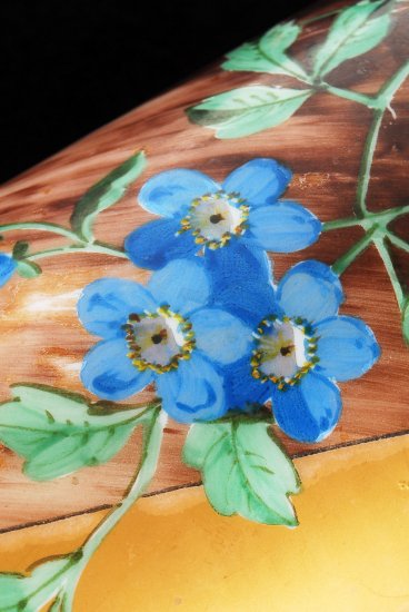 601 バカラ オパーリンクリスタル ジャポニズム花鳥図紋花瓶②