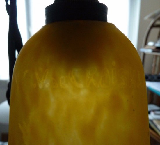 ミューラー兄弟（Muller Freres Luneville）作　アール・ヌーヴォー様式のテーブルランプ