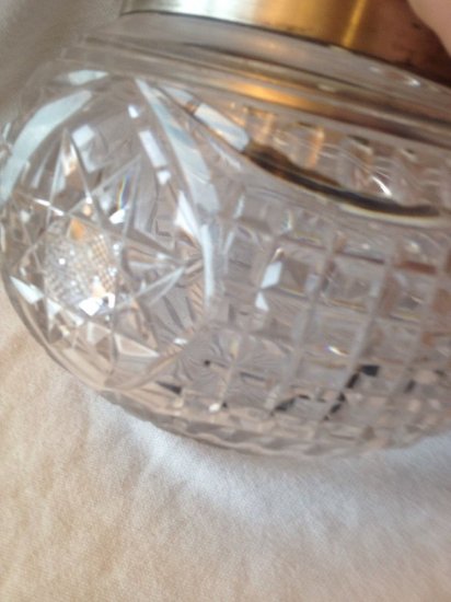 280　アンティーク　マッピン＆ウェッブ（Mappin & Webb）イングリッシュスターリングシルバー＆カットガラスのビスケット・ジャー　1929年