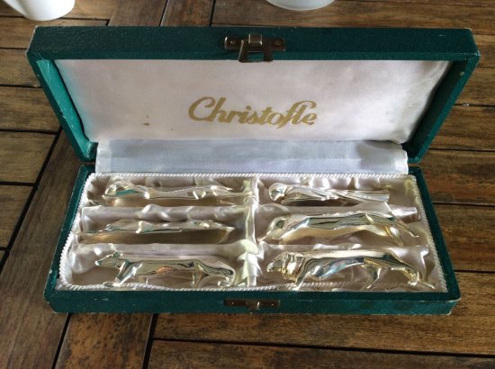 266　クリストフル（CHRISTOFLE）　アンティーク　色々な動物のナイフレスト