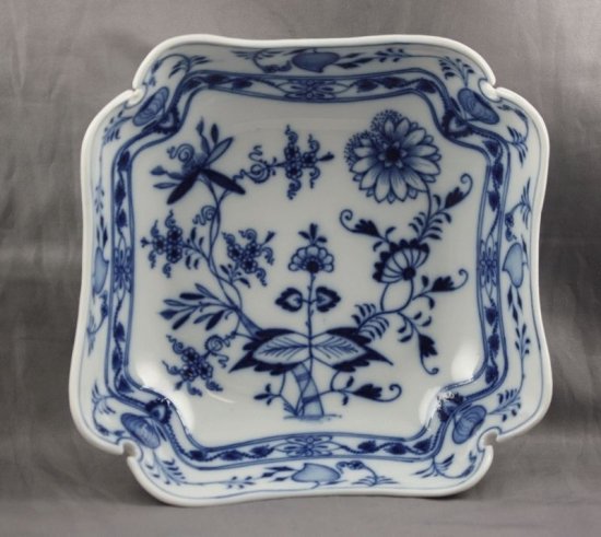 302　マイセン（Meissen）チャイナブルー　アンティーク　ブルーオニオン　四角皿