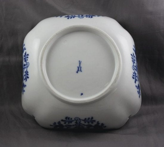 302　マイセン（Meissen）チャイナブルー　アンティーク　ブルーオニオン　四角皿