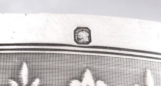 267　クリストフル（CHRISTOFLE）アンティーク　スターリングシルバー　大きなブレックファーストマグ＆ソーサー　20世紀前半