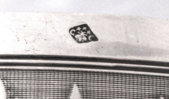 267　クリストフル（CHRISTOFLE）アンティーク　スターリングシルバー　大きなブレックファーストマグ＆ソーサー　20世紀前半