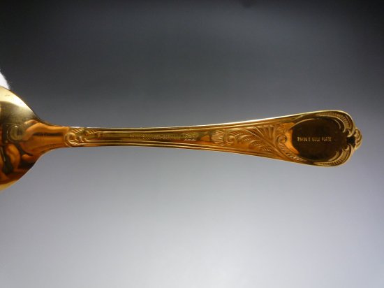 ゾーリンゲン solingen 18Kコーティング　ティースプーン　14.5cm