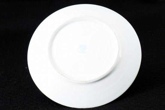 248 オールドノリタケ・金彩 ネイビーブルー 風景図カップ＆ソーサートリオセット