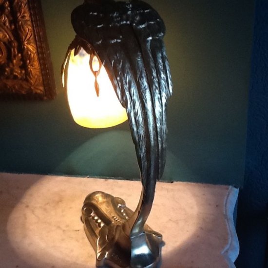ドーム兄弟（Daum Nancy）作　アンティーク　テーブルランプ　ユーゲントシュティール　1900年頃