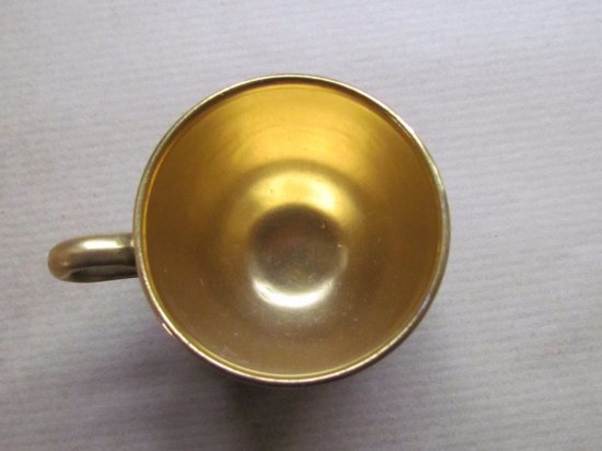 124　コールポート（COALPORT）アンティーク　小さなカップ＆ソーサー　コバルトブルー＆ゴールド