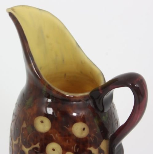 257　シュナイダー兄弟（Schneider）作　カメオガラス　中国風のパターンの水差し　“Le Verre Francais”　アールデコ