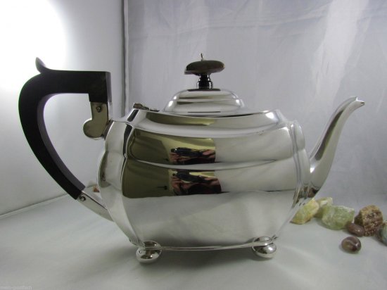297　アンティーク　S.Blankensee & Son Ltd　スターリングシルバーのティーセット（ポット、シュガーポット、クリーマー）　1927-28年