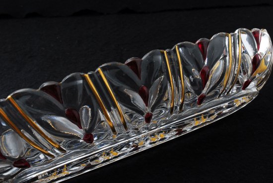 611 バカラ（Baccarat) ローリエ(LAURIER) トレイ・ルビー(赤)