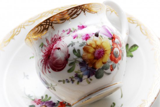318 マイセン Meissen スワンハンドル ５つ花 ティーセット