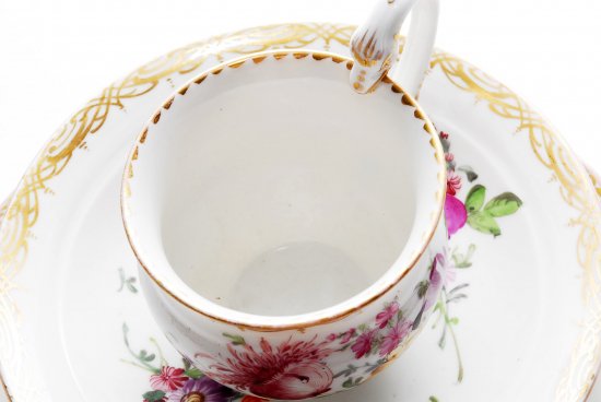 318 マイセン Meissen スワンハンドル ５つ花 ティーセット