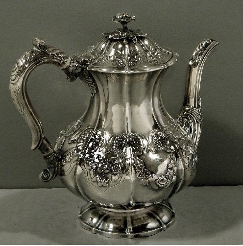 John Angell 1828年　スターリングシルバー　コーヒーポット