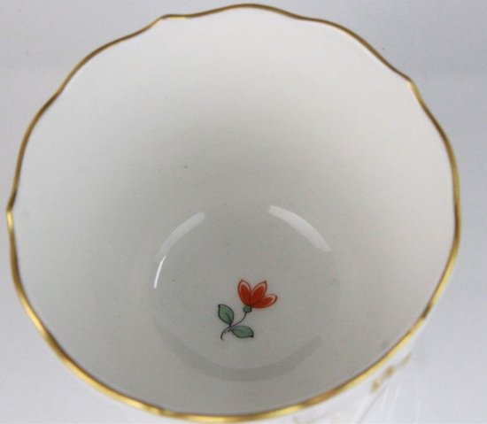 319　マイセン（Meissen）アンティーク　カップ＆ソーサー　シノワズリ　花鳥図金縁