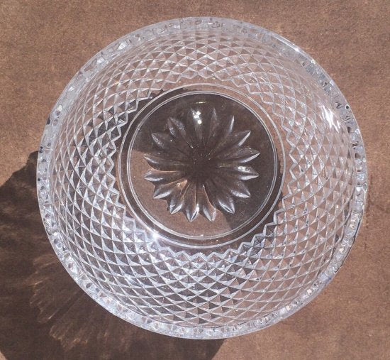 614　バカラ（Baccarat）アンティーク　カットガラスのボンボニエール　1880年