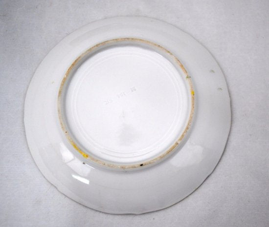 266　オールドノリタケ　アンティーク　ハンドペイント　バラ図の脚付きカップ＆ソーサー　ビーズ飾りとゴールド装飾