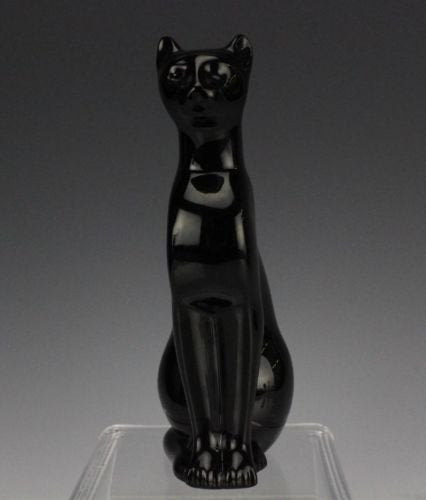 バカラ　猫のガラスフィギュア　ブラック　エジプシャン