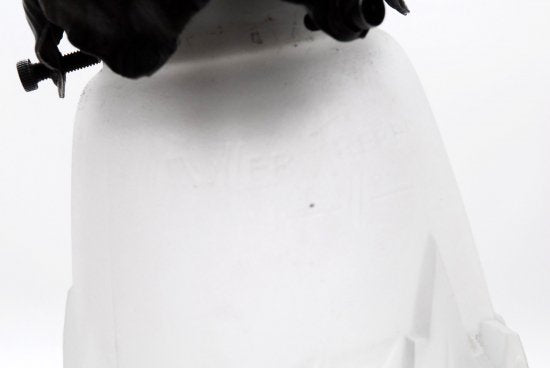 108 ミューラー兄弟　バラ装飾スタンド　錬鉄ランプ