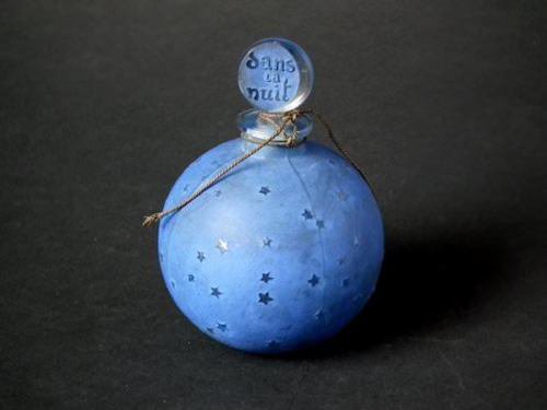 312 ルネ・ラリック（René Lalique）ブルーの香水瓶'Dans