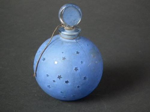 312　ルネ・ラリック（René Lalique）ブルーの香水瓶'Dans Le Nuit（夜に）’ 　1924年頃