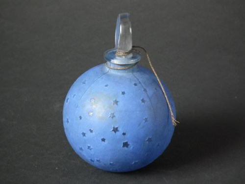312　ルネ・ラリック（René Lalique）ブルーの香水瓶'Dans Le Nuit（夜に）’ 　1924年頃