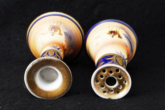 282 オールドノリタケ 金彩盛上 砂漠風景図 ラクダ ドレッサーセット 7点