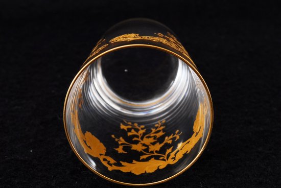 631 オールドバカラ(Old Baccarat) 金彩小花装飾紋 クリスタルグラス